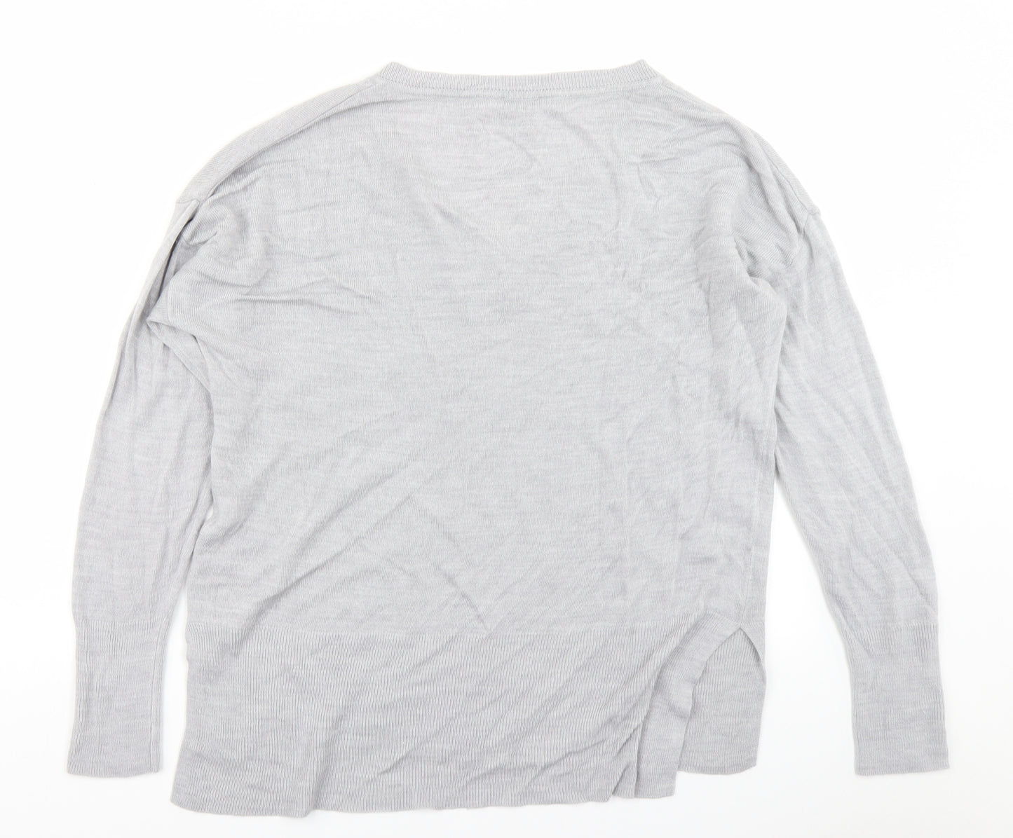 Dorothy Perkins Womens Grey  Knit Pullover Jumper Size 14