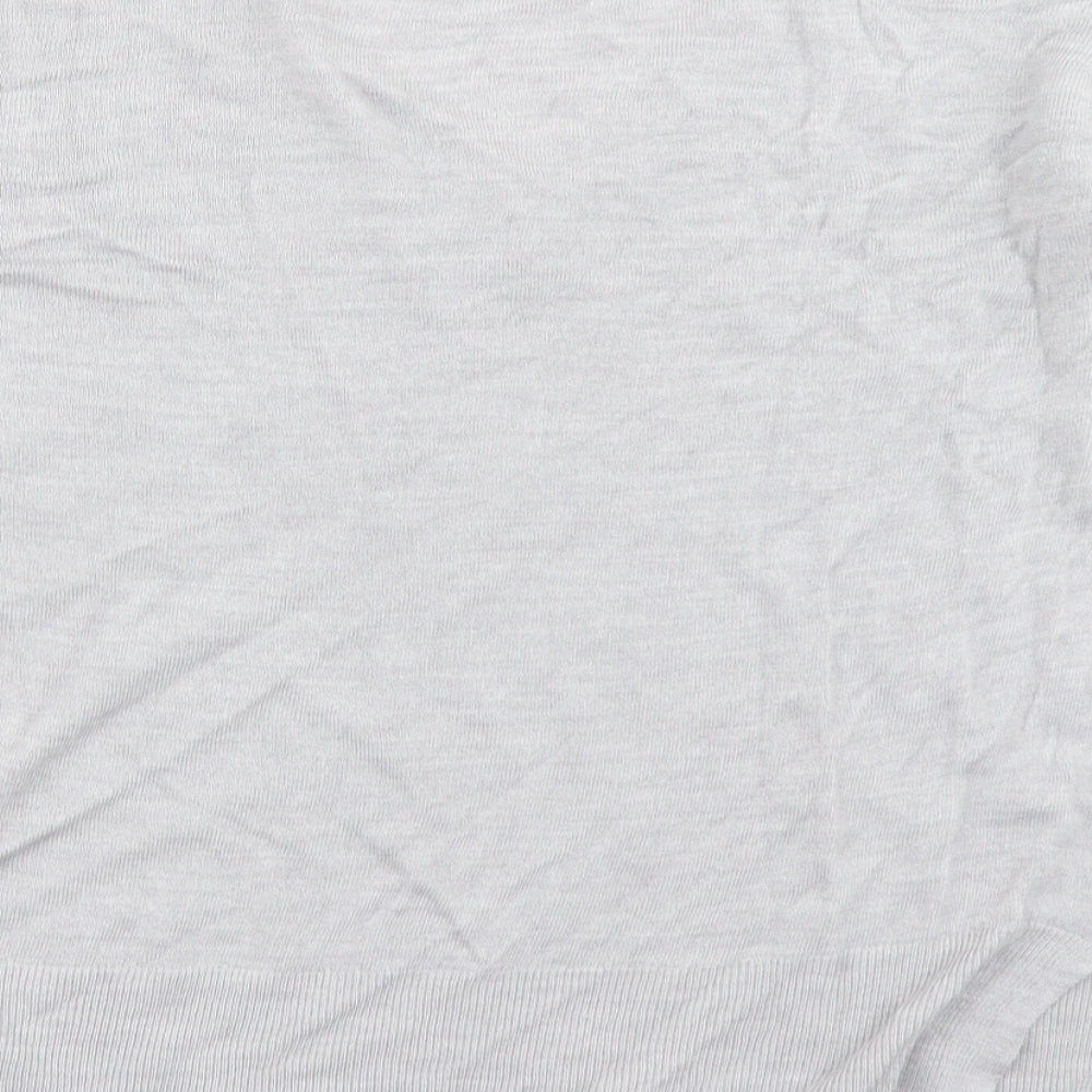 Dorothy Perkins Womens Grey  Knit Pullover Jumper Size 14