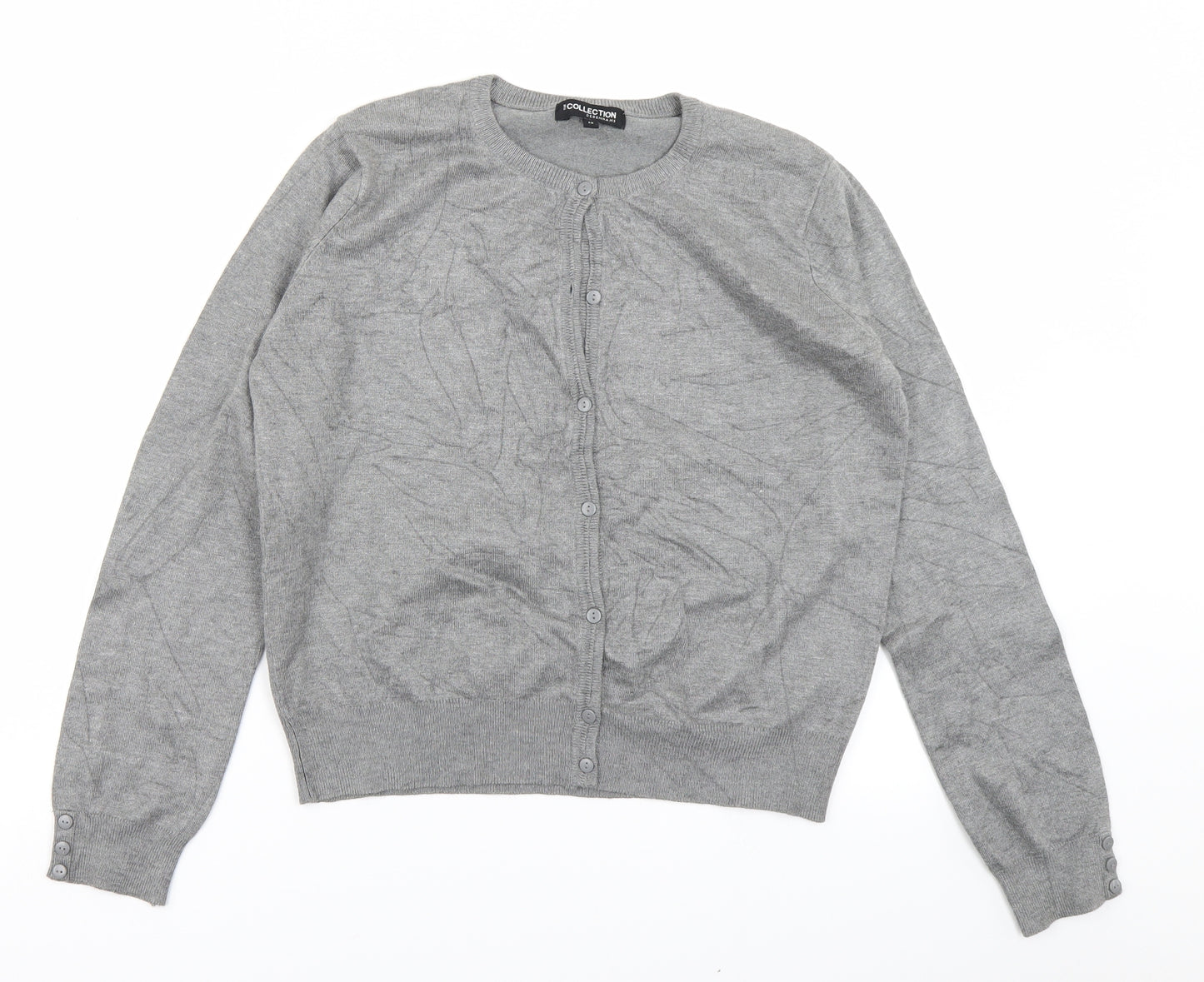 The Collection Womens Grey  Knit Cardigan Jumper Size 12