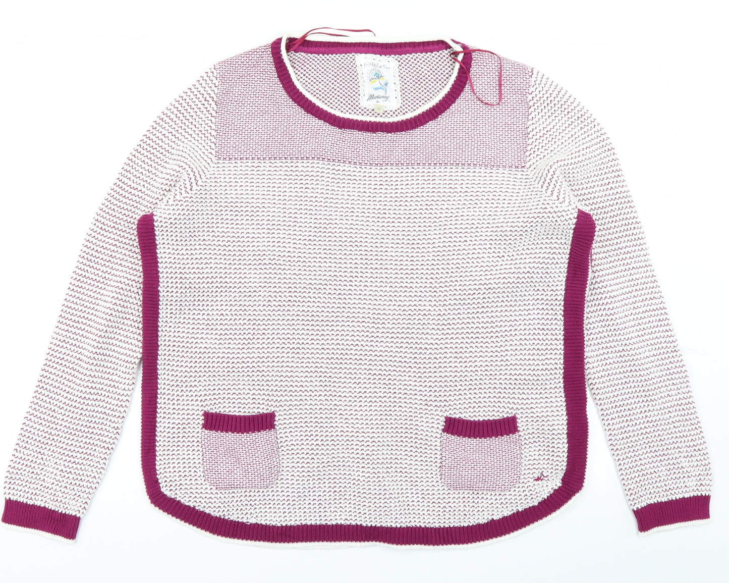 Mantaray Womens Pink  Knit Pullover Jumper Size 20