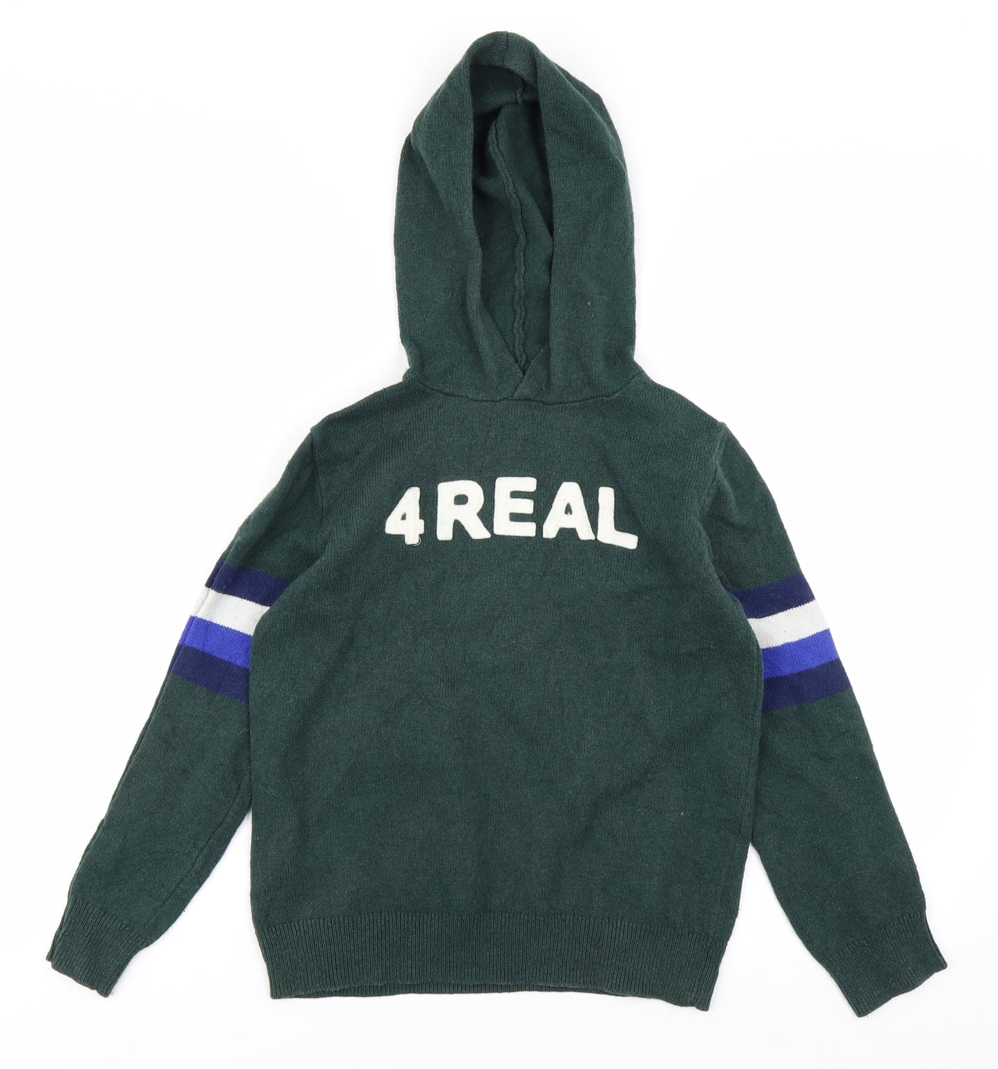 Gap Boys Green  Knit Pullover Hoodie Size 10-11 Years