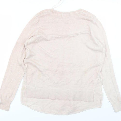 Indigo Womens Pink  Knit Pullover Jumper Size 12