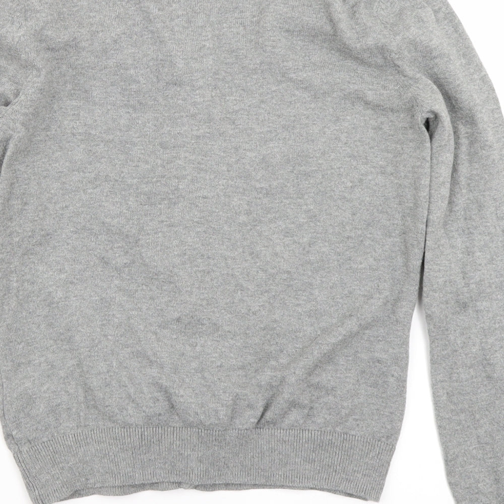 H&M Womens Grey  Knit Cardigan Jumper Size S