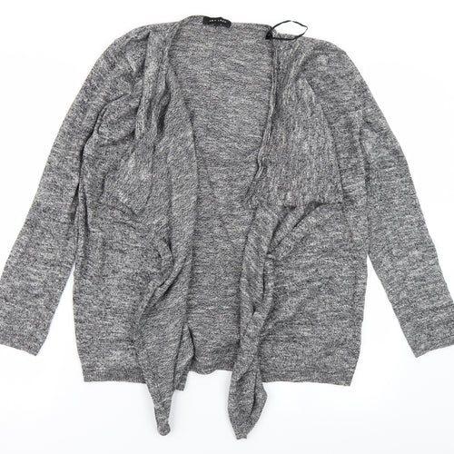 New Look Womens Grey  Knit Cardigan Jumper Size 10