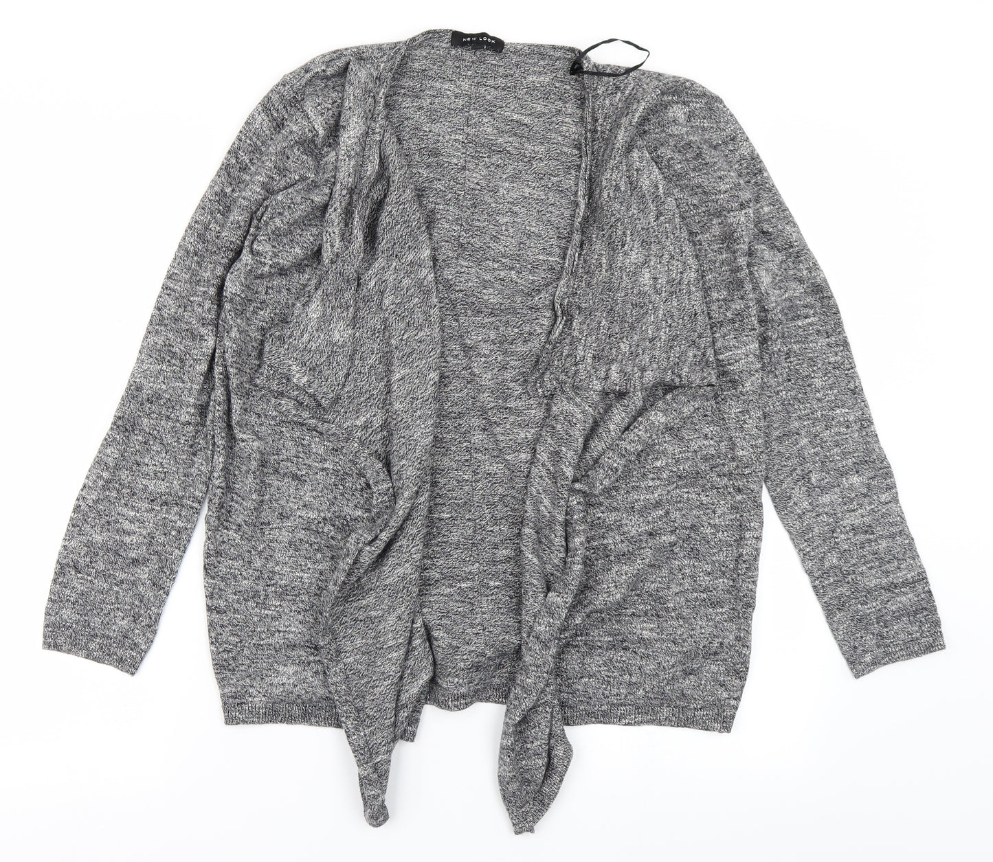 New Look Womens Grey  Knit Cardigan Jumper Size 10