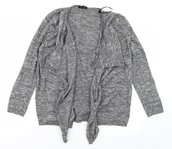 New Look Womens Grey  Knit Cardigan Jumper Size 10