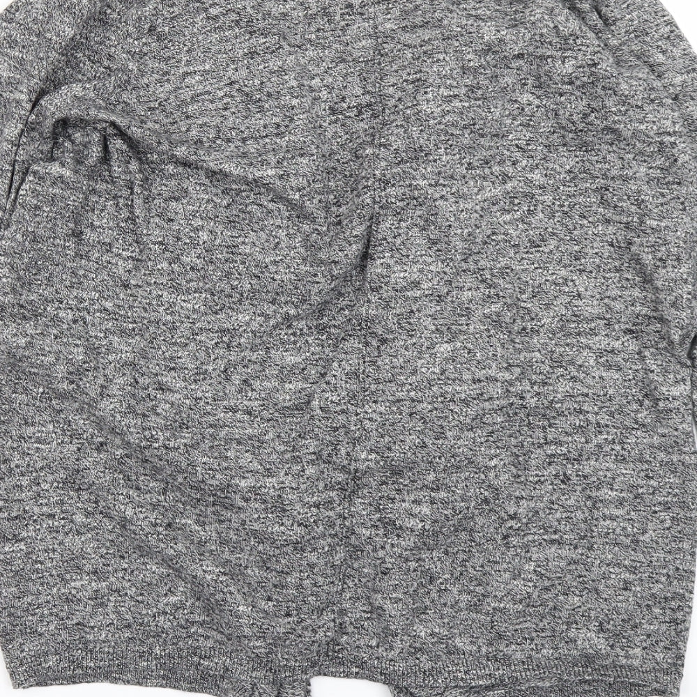 New Look Womens Grey  Knit Cardigan Jumper Size 10