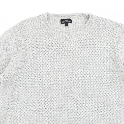 NEXT Mens Grey  Knit Pullover Jumper Size M