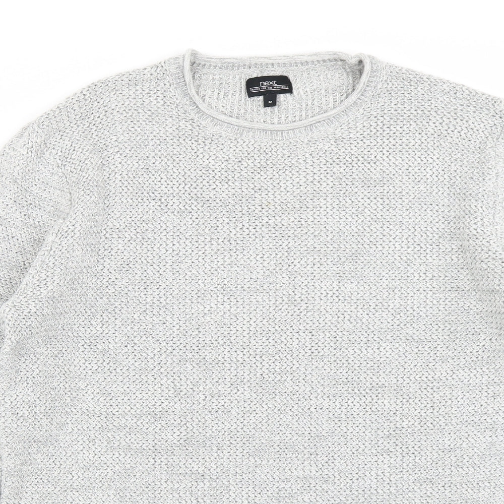 NEXT Mens Grey  Knit Pullover Jumper Size M