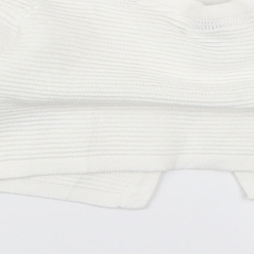 Junior Jasper Girls White  Knit Cardigan Jumper Size 18-24 Months