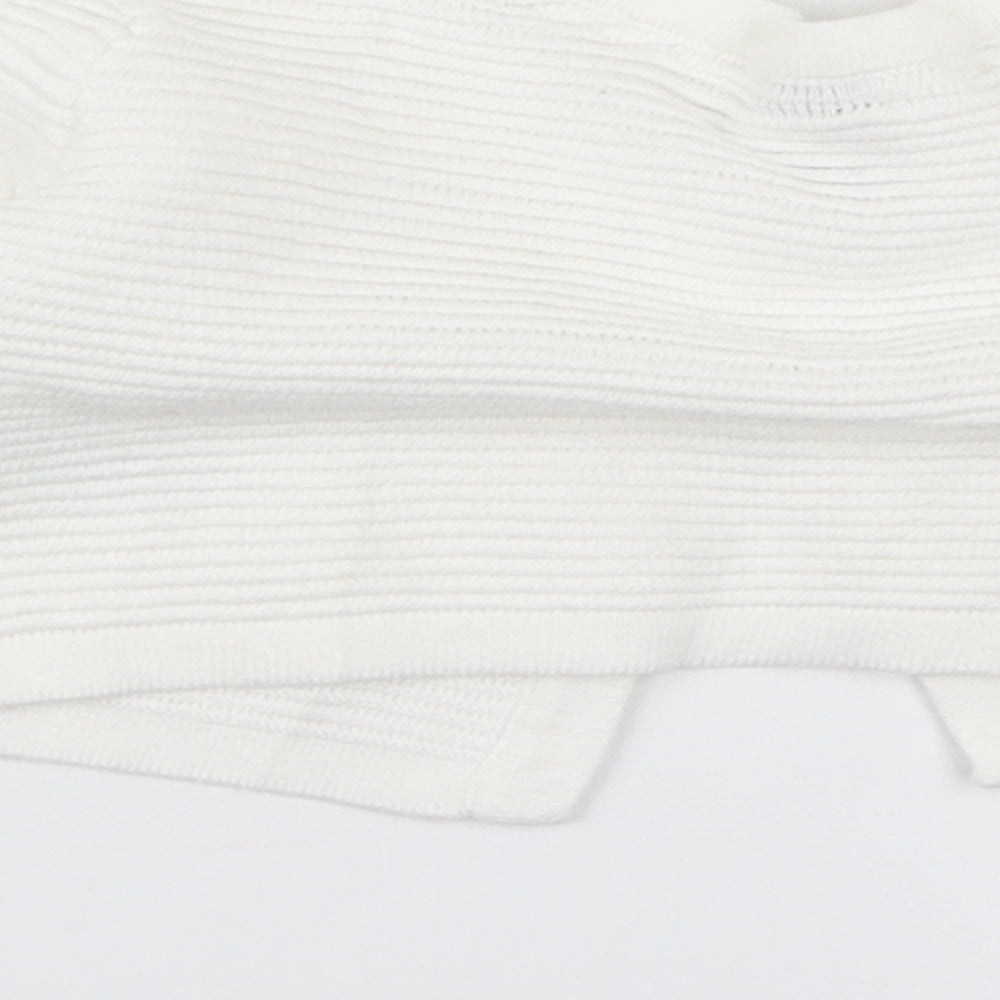 Junior Jasper Girls White  Knit Cardigan Jumper Size 18-24 Months