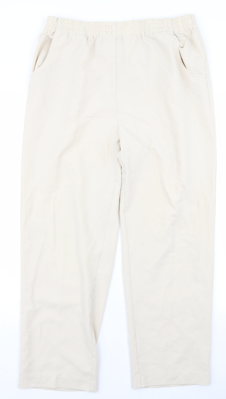 Damart Womens Ivory   Trousers  Size 16 L26 in