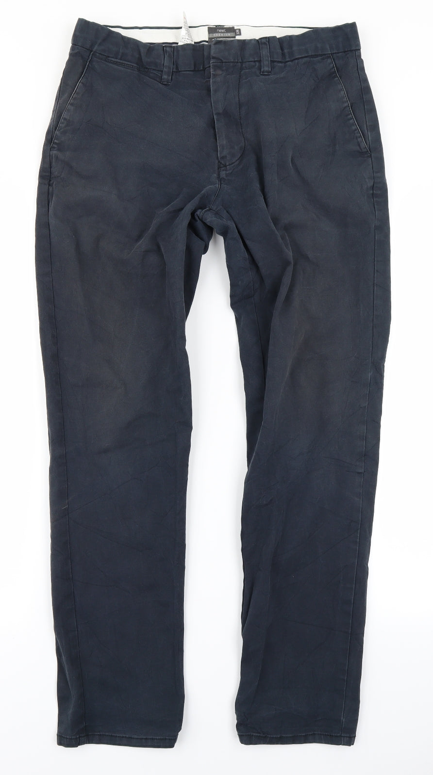 NEXT Mens Blue   Chino Trousers Size 32 in L31 in