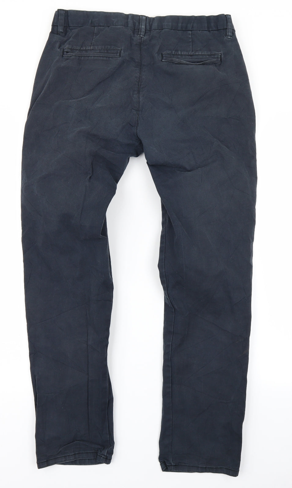 NEXT Mens Blue   Chino Trousers Size 32 in L31 in