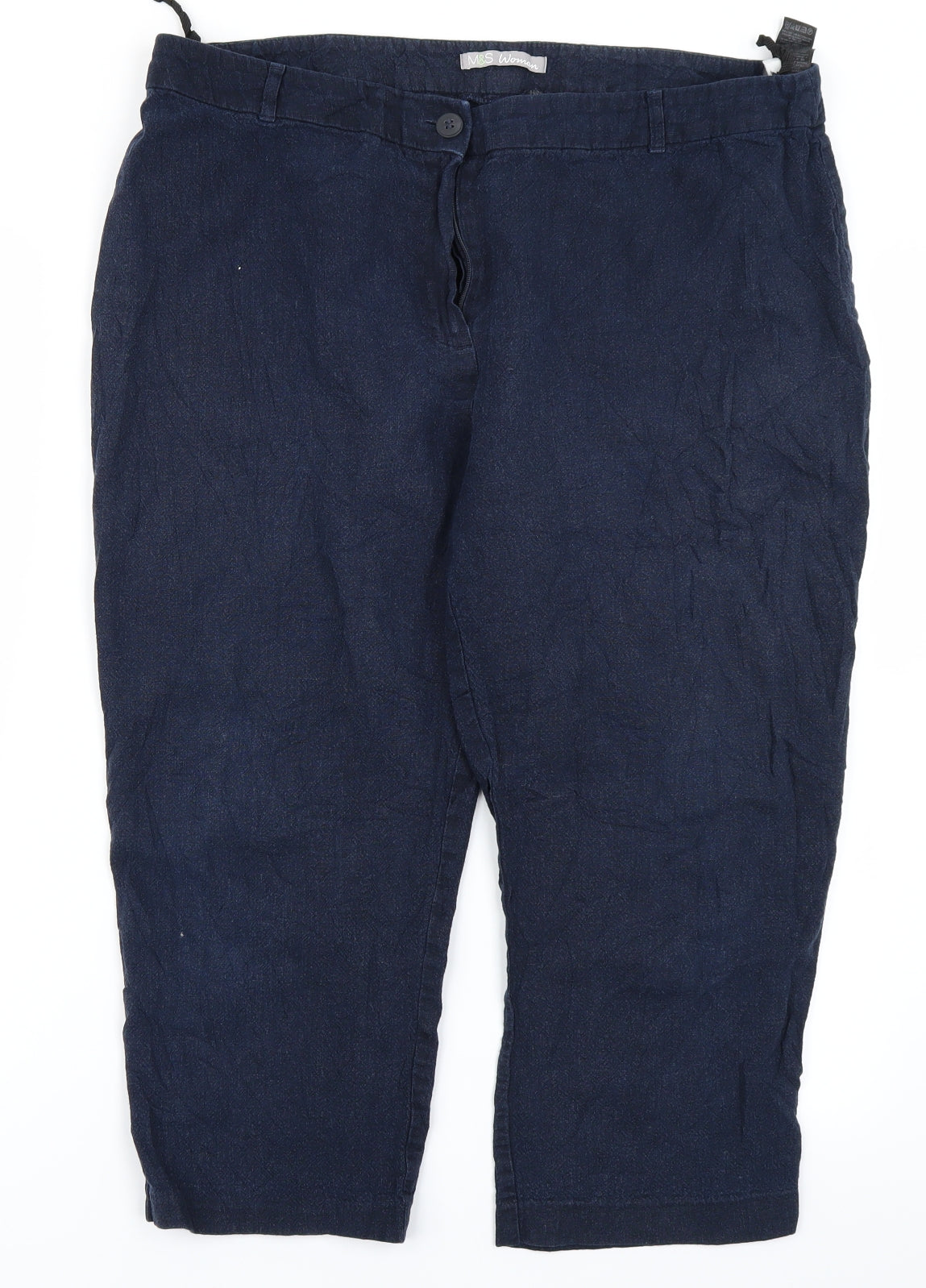 M&S Woman Womens Blue   Cargo Shorts Size 16