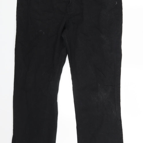 Union Blues Mens Black  Denim Straight Jeans Size 38 L28 in
