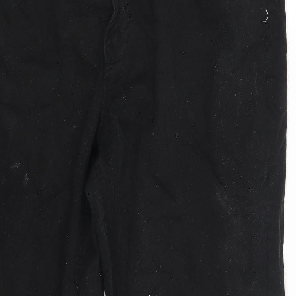 Union Blues Mens Black  Denim Straight Jeans Size 38 L28 in