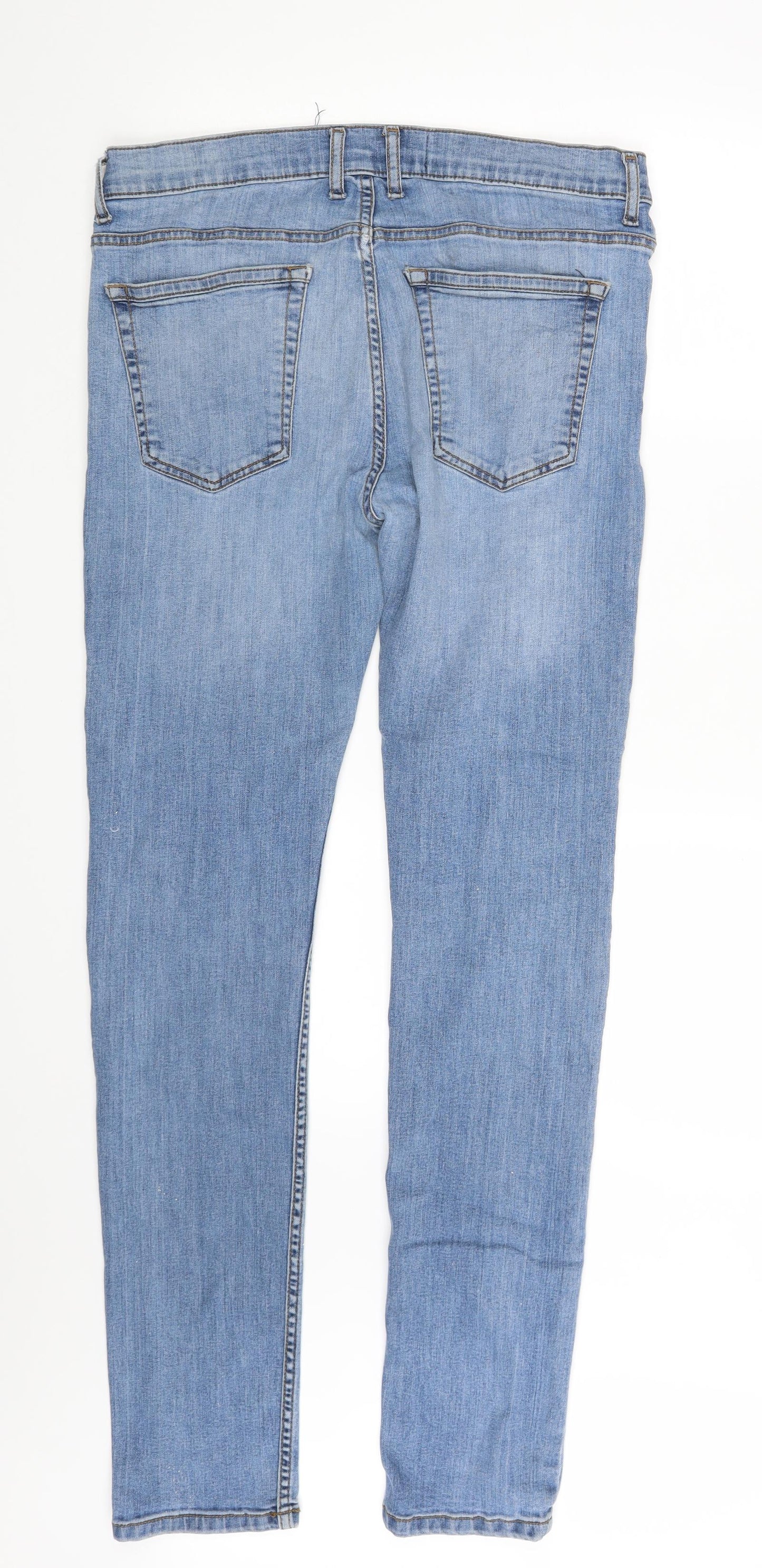 Burton Mens Blue  Denim Skinny Jeans Size 34 L32 in - Super Skinny