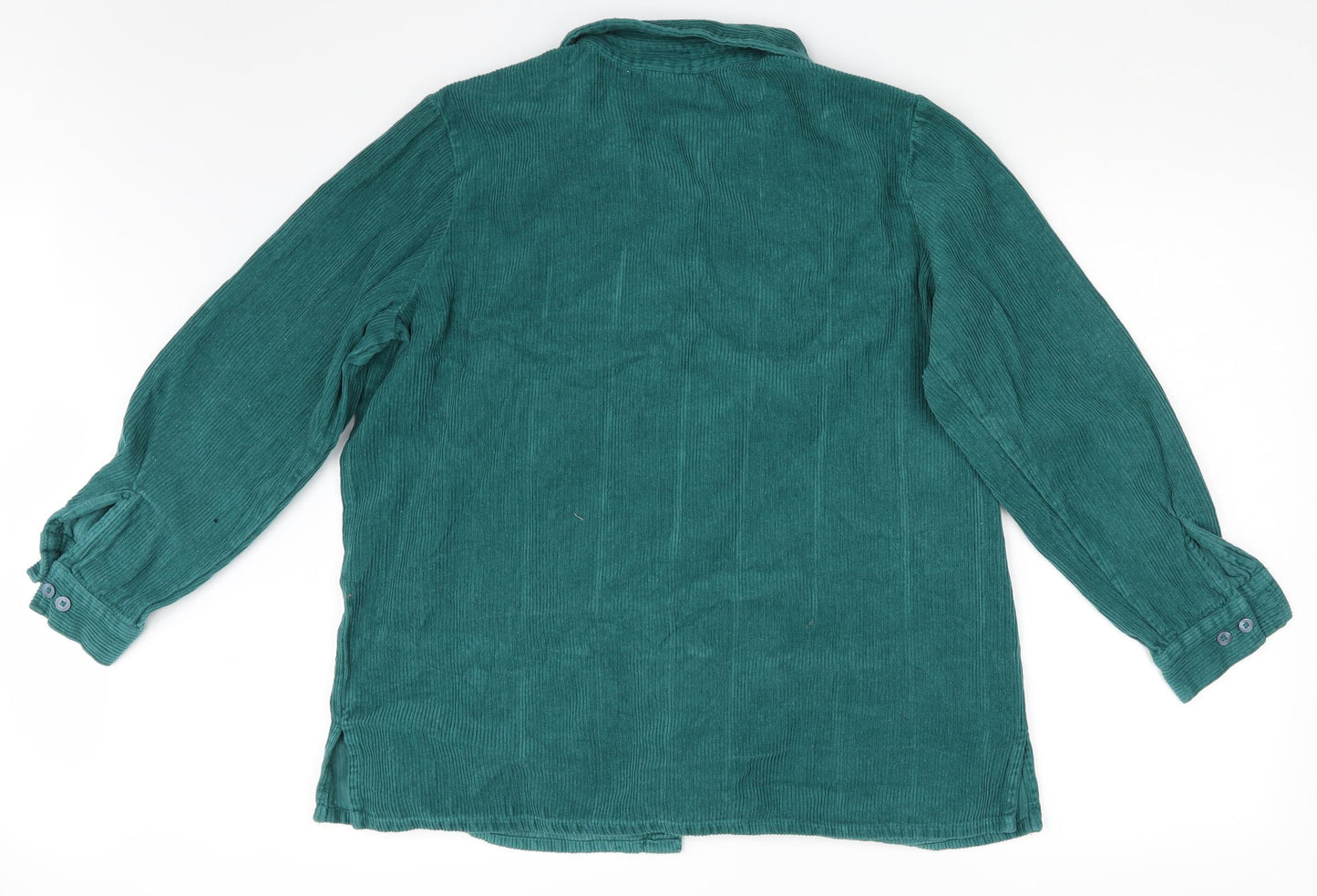 Blair Mens Green  Corduroy  Button-Up Size L