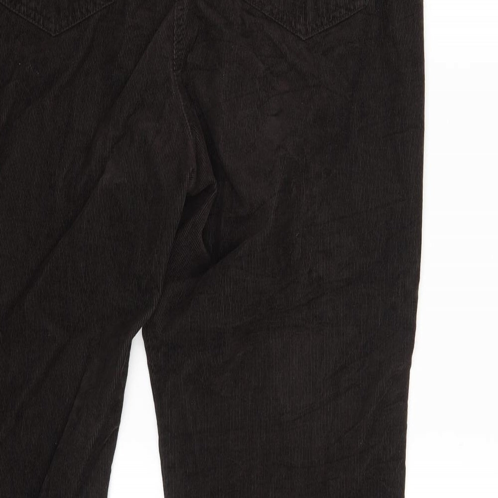 M&S Womens Brown  Corduroy Trousers  Size 20 L29 in