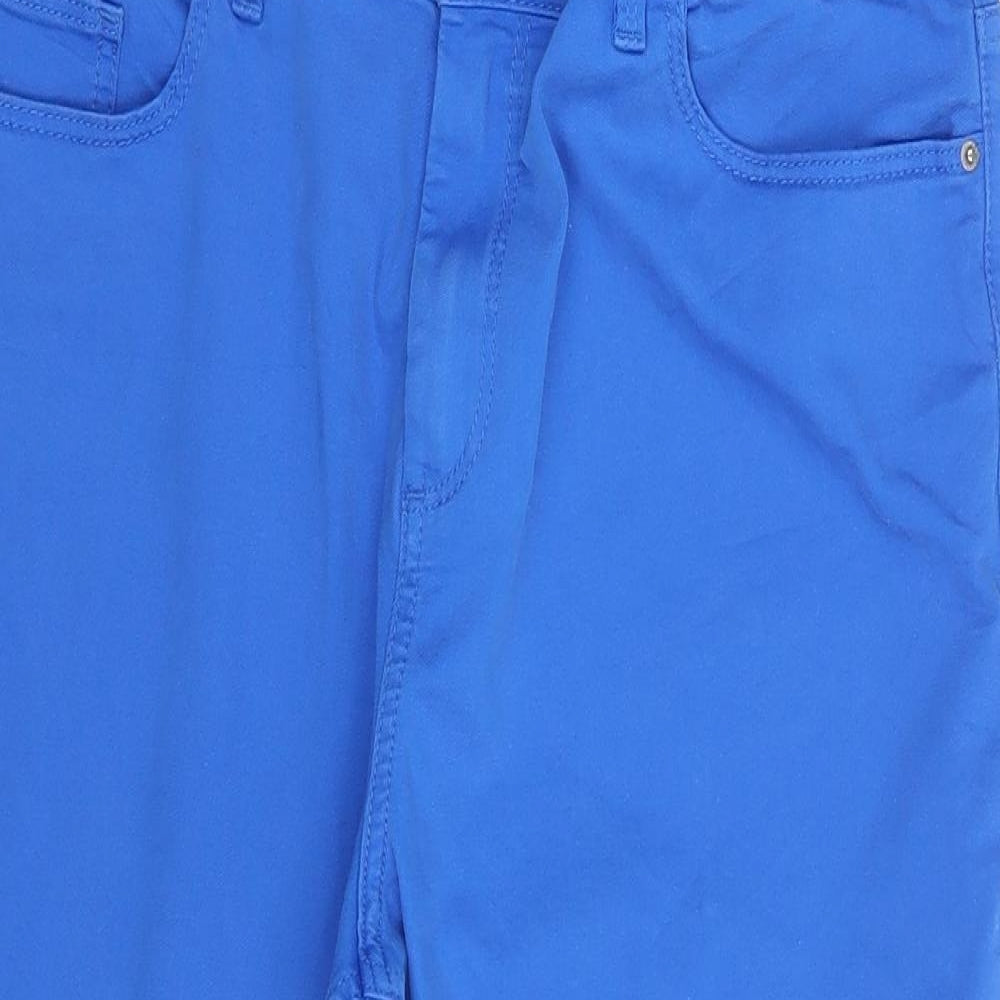 M&S Womens Blue  Denim Skinny Jeans Size 14 L20 in