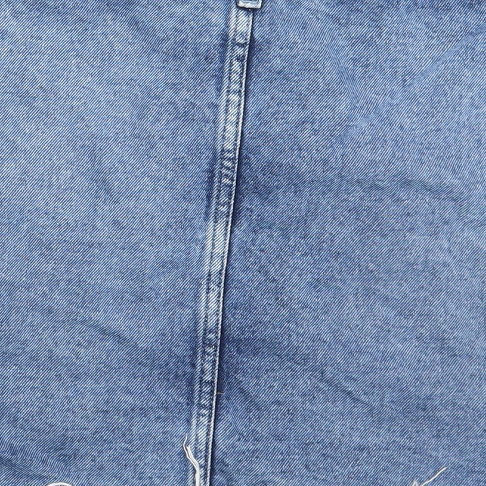 Denim Co. Womens Blue  Denim A-Line Skirt Size 10