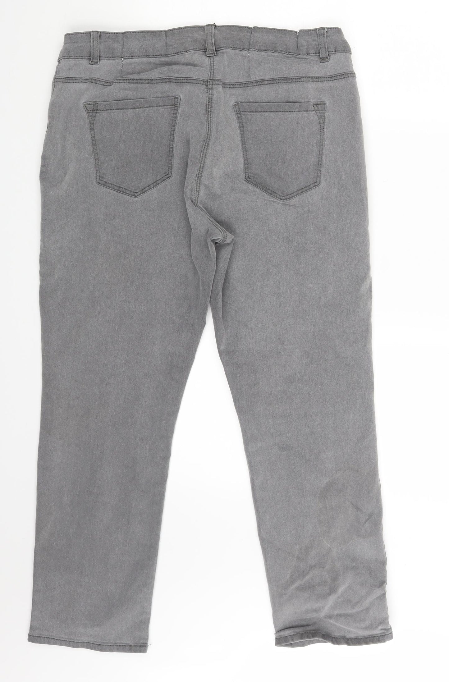 Bonmarché Womens Grey  Denim Skinny Jeans Size 18 L26 in