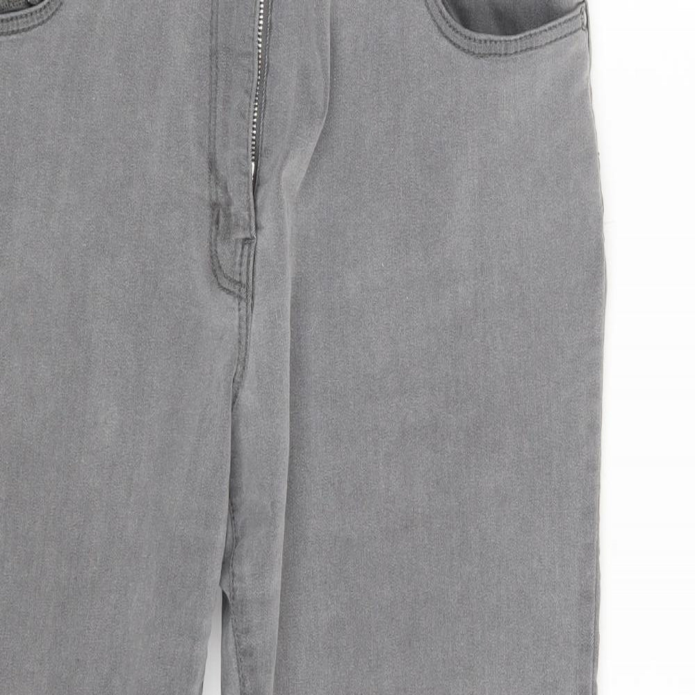 Bonmarché Womens Grey  Denim Skinny Jeans Size 18 L26 in