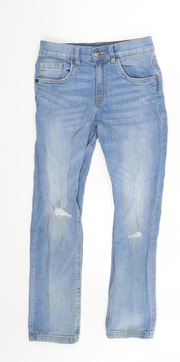 Blue Zoo Girls Blue Denim Skinny Jeans Size 10 Years