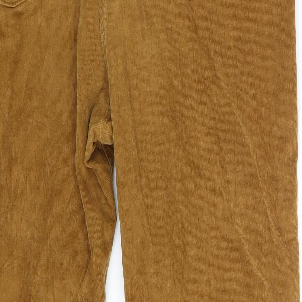 TU Womens Brown  Corduroy Trousers  Size 14 L26 in