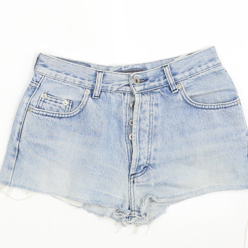 Lotus Womens Blue  Denim Hot Pants Shorts One Size