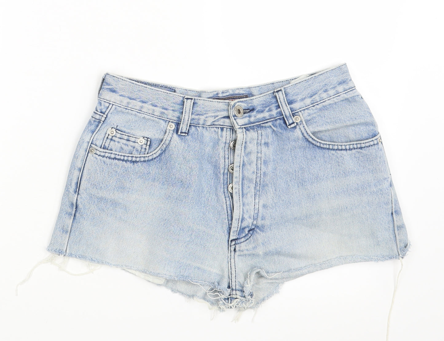 Lotus Womens Blue  Denim Hot Pants Shorts One Size