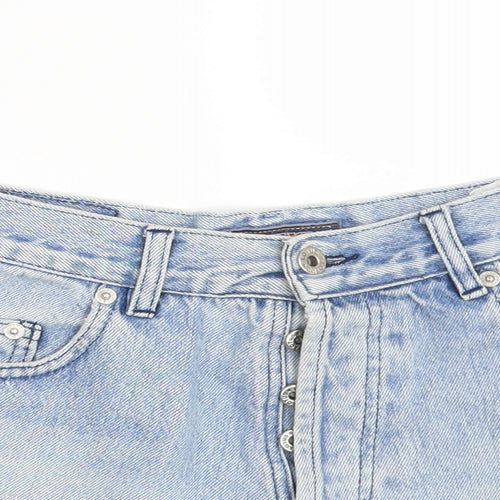 Lotus Womens Blue  Denim Hot Pants Shorts One Size
