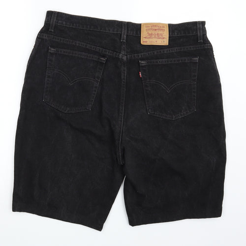 Levi's Mens Black  Denim Sweat Shorts One Size