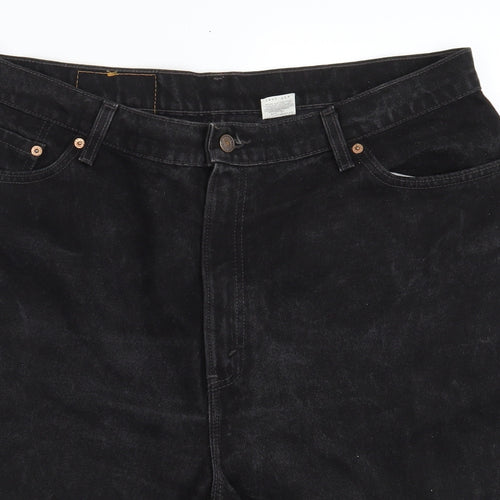 Levi's Mens Black  Denim Sweat Shorts One Size