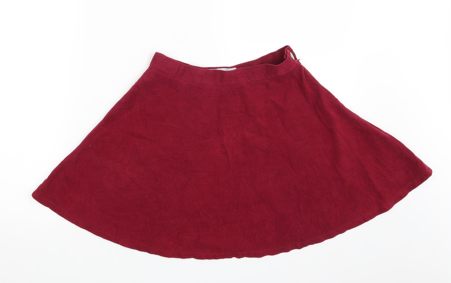 Diffuse Womens Red  Corduroy A-Line Skirt Size 10