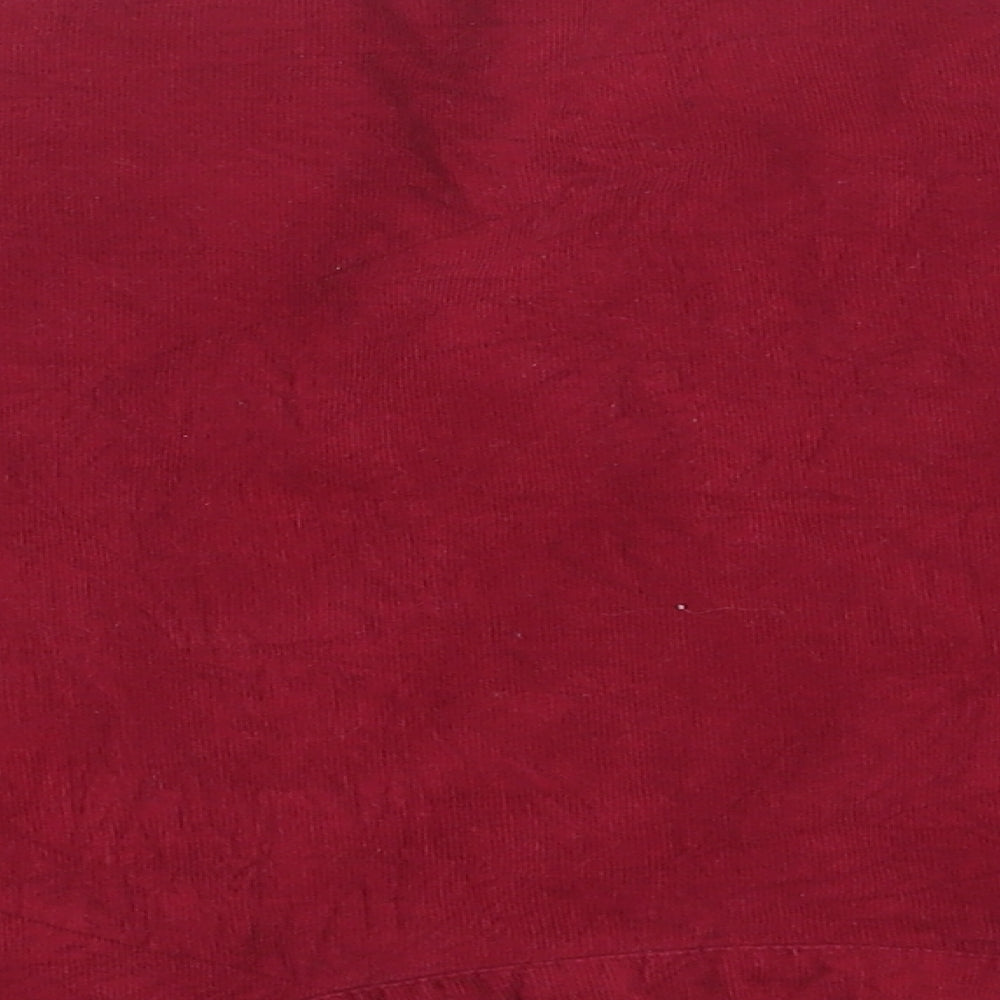 Diffuse Womens Red  Corduroy A-Line Skirt Size 10
