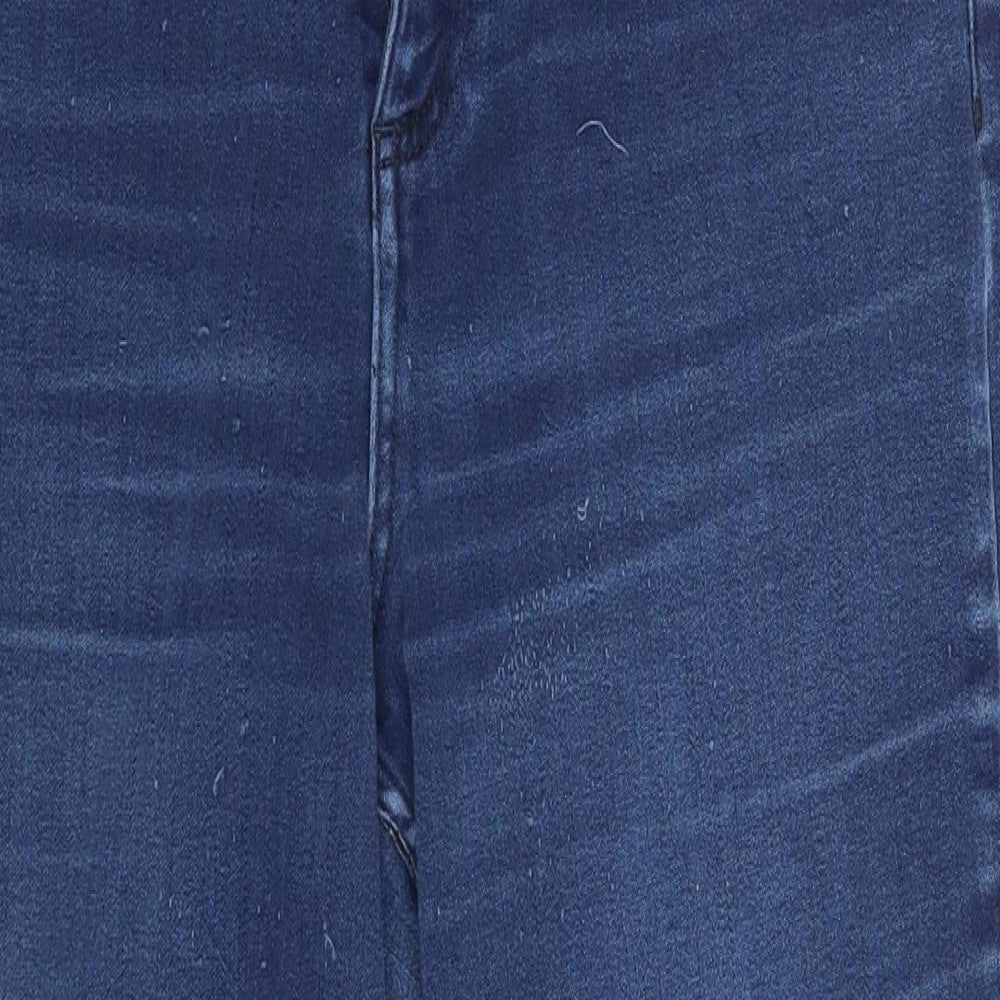 Per Una Womens Blue  Denim Straight Jeans Size 14 L25 in