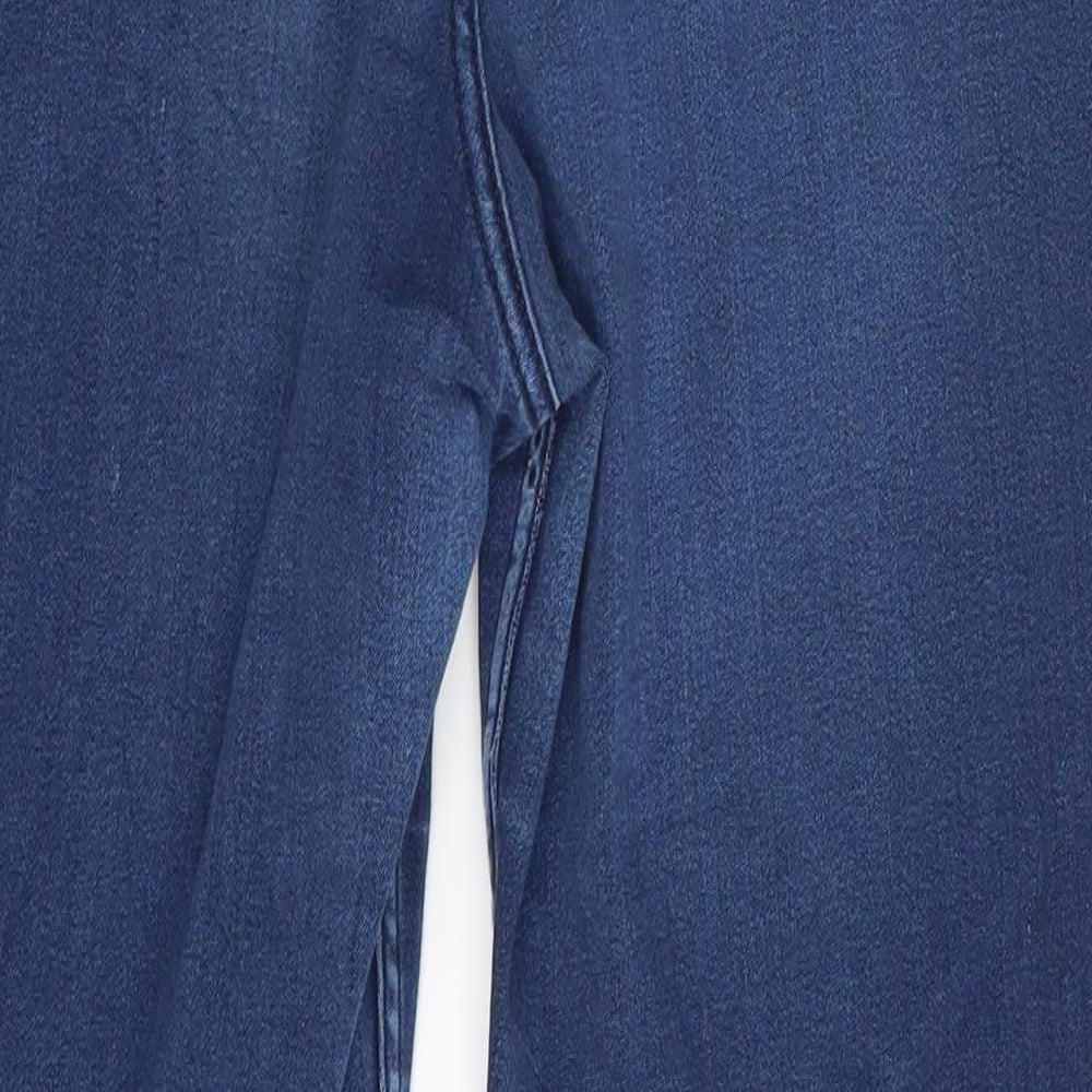 Per Una Womens Blue  Denim Straight Jeans Size 14 L25 in