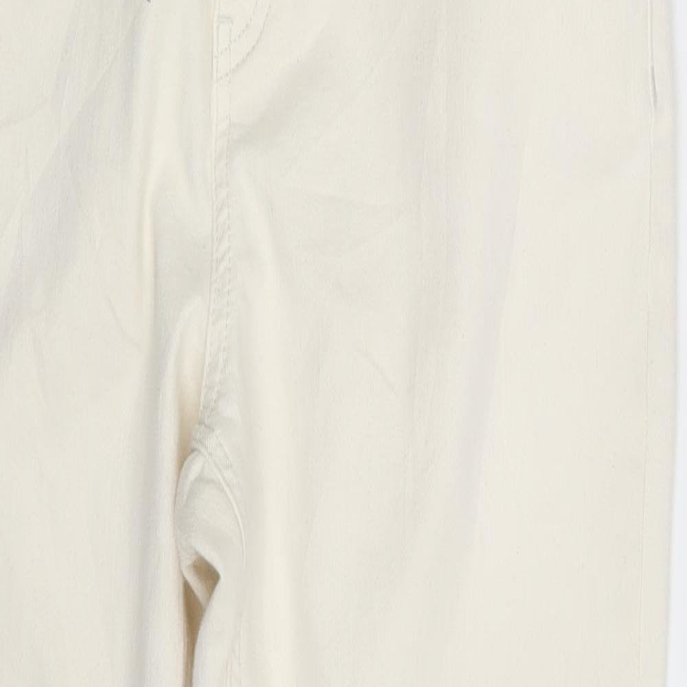 Autograph Womens White  Denim Skinny Jeans Size 14 L26 in