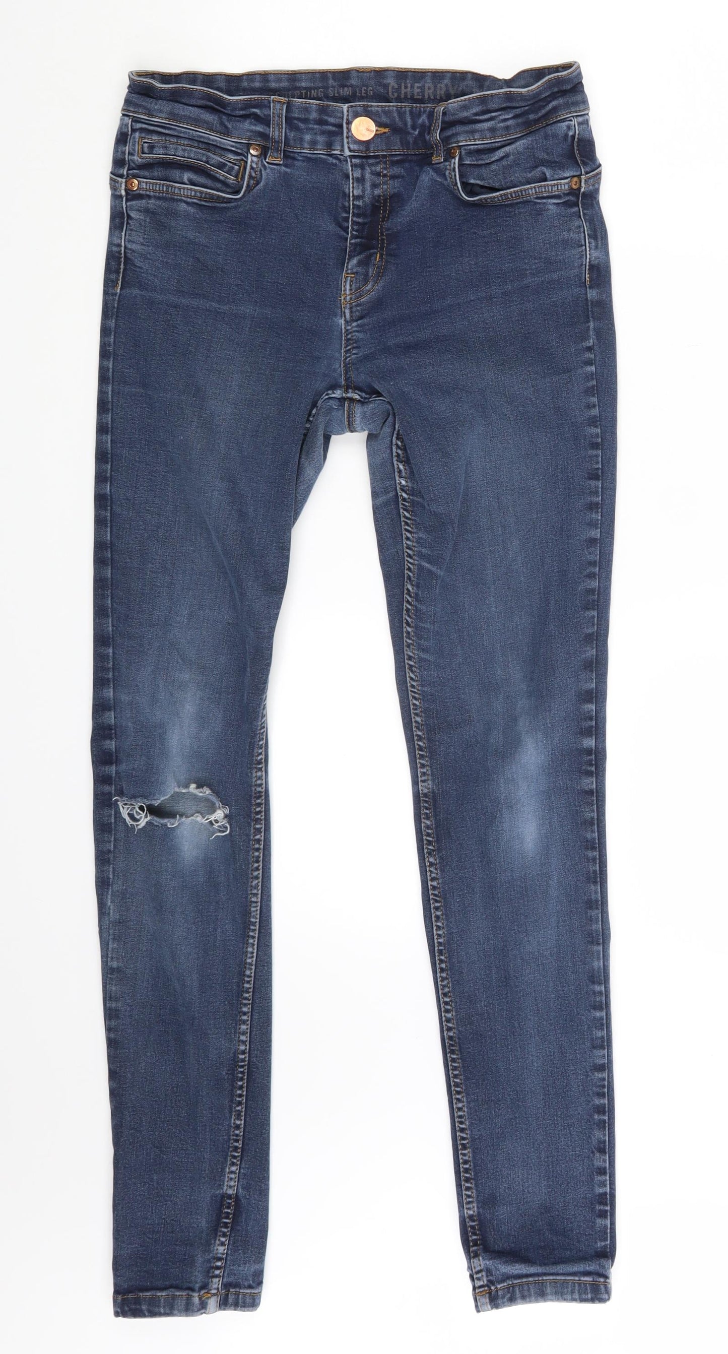 Oasis Womens Blue  Denim Skinny Jeans Size 14 L27 in