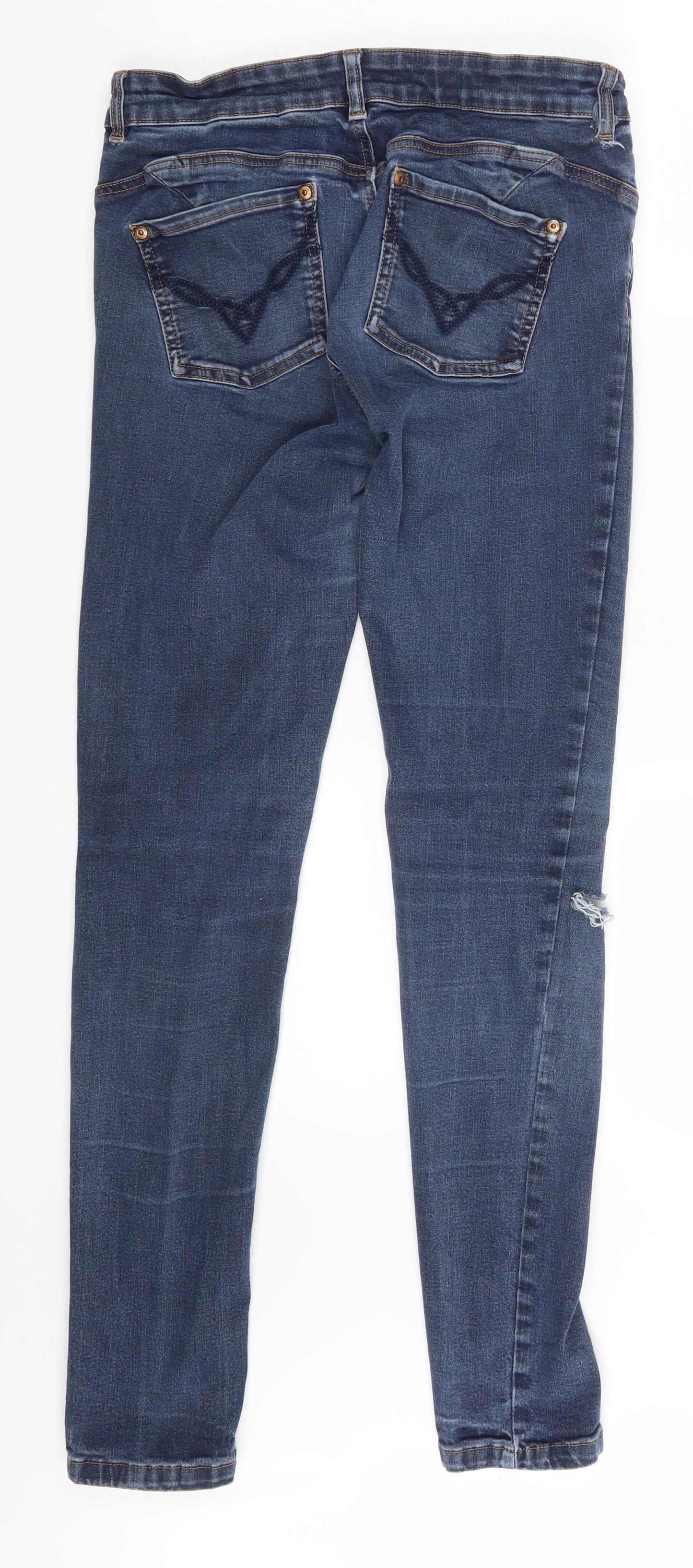 Oasis Womens Blue  Denim Skinny Jeans Size 14 L27 in