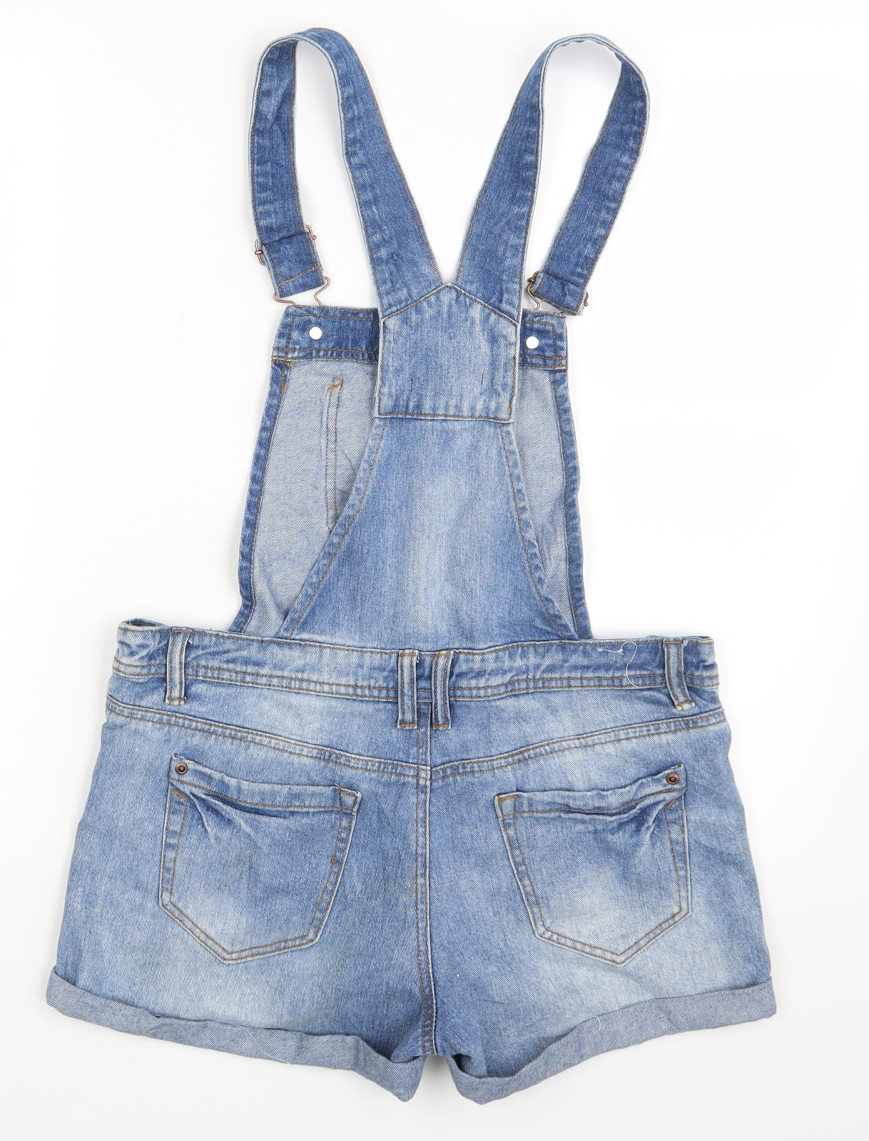 New Look Womens Blue  Denim Dungaree One-Piece Size 10