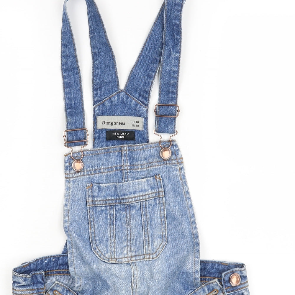 New Look Womens Blue  Denim Dungaree One-Piece Size 10