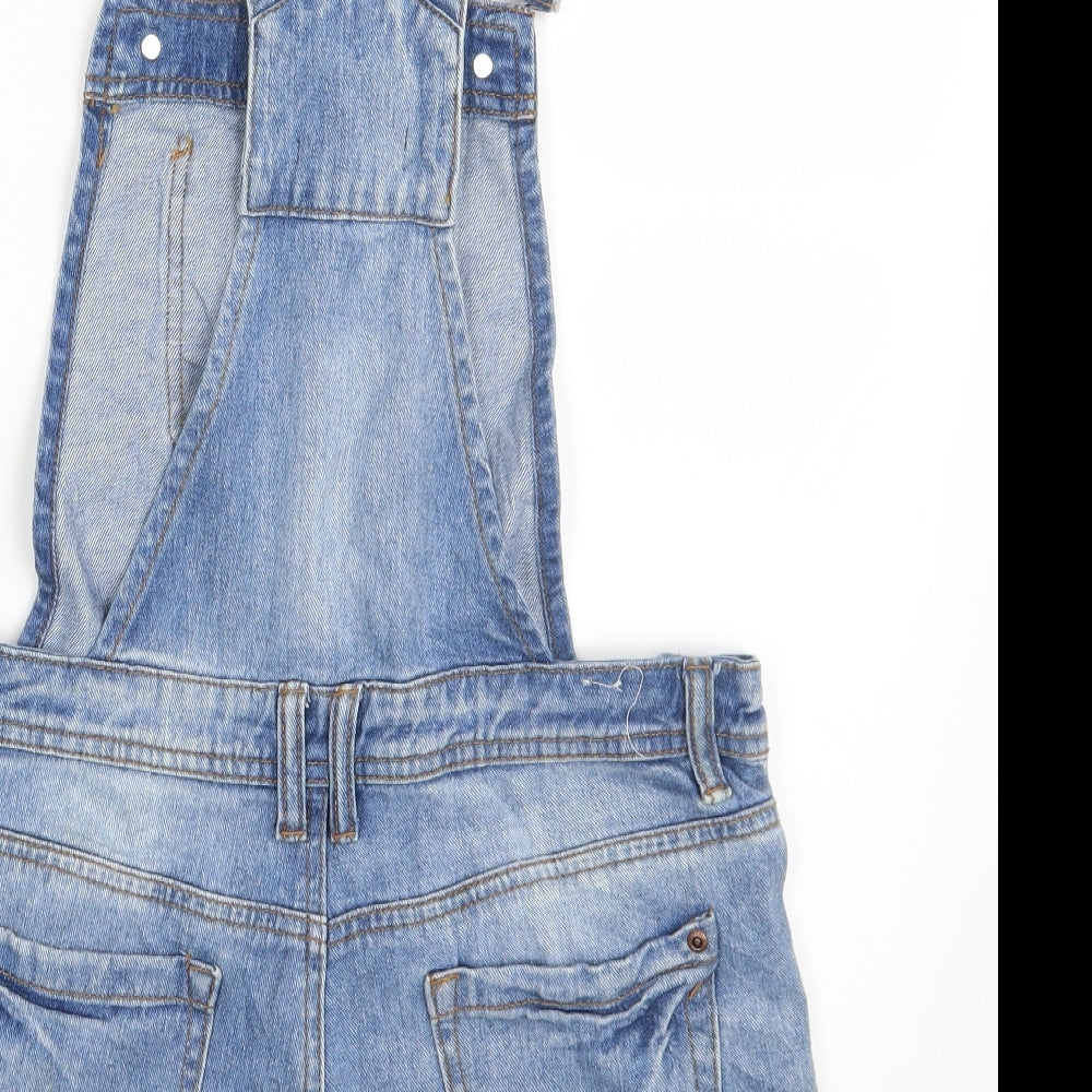 New Look Womens Blue  Denim Dungaree One-Piece Size 10