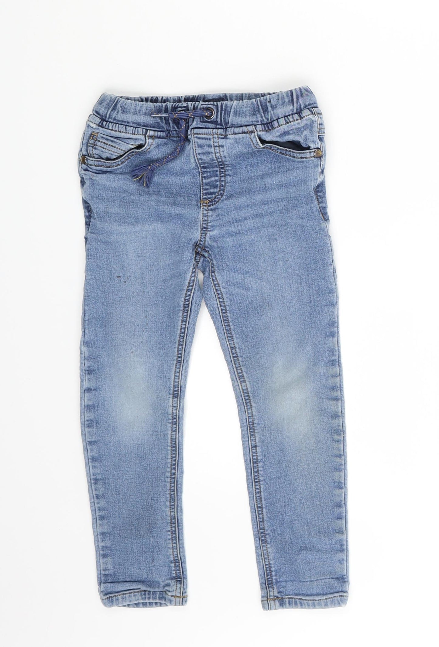 NEXT Boys Blue  Denim Skinny Jeans Size 4-5 Years - Inside Leg 15 Inches