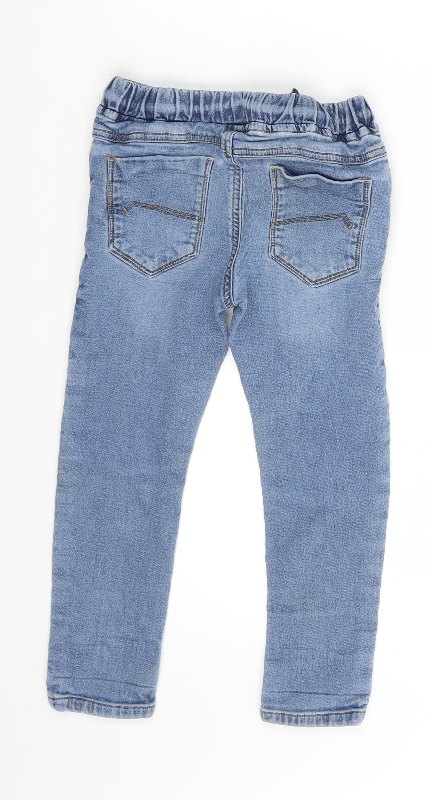 NEXT Boys Blue  Denim Skinny Jeans Size 4-5 Years - Inside Leg 15 Inches