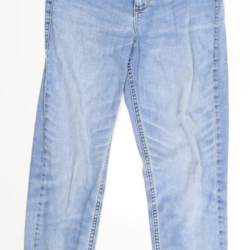 M&S Womens Blue  Denim Skinny Jeans Size 8 L25 in