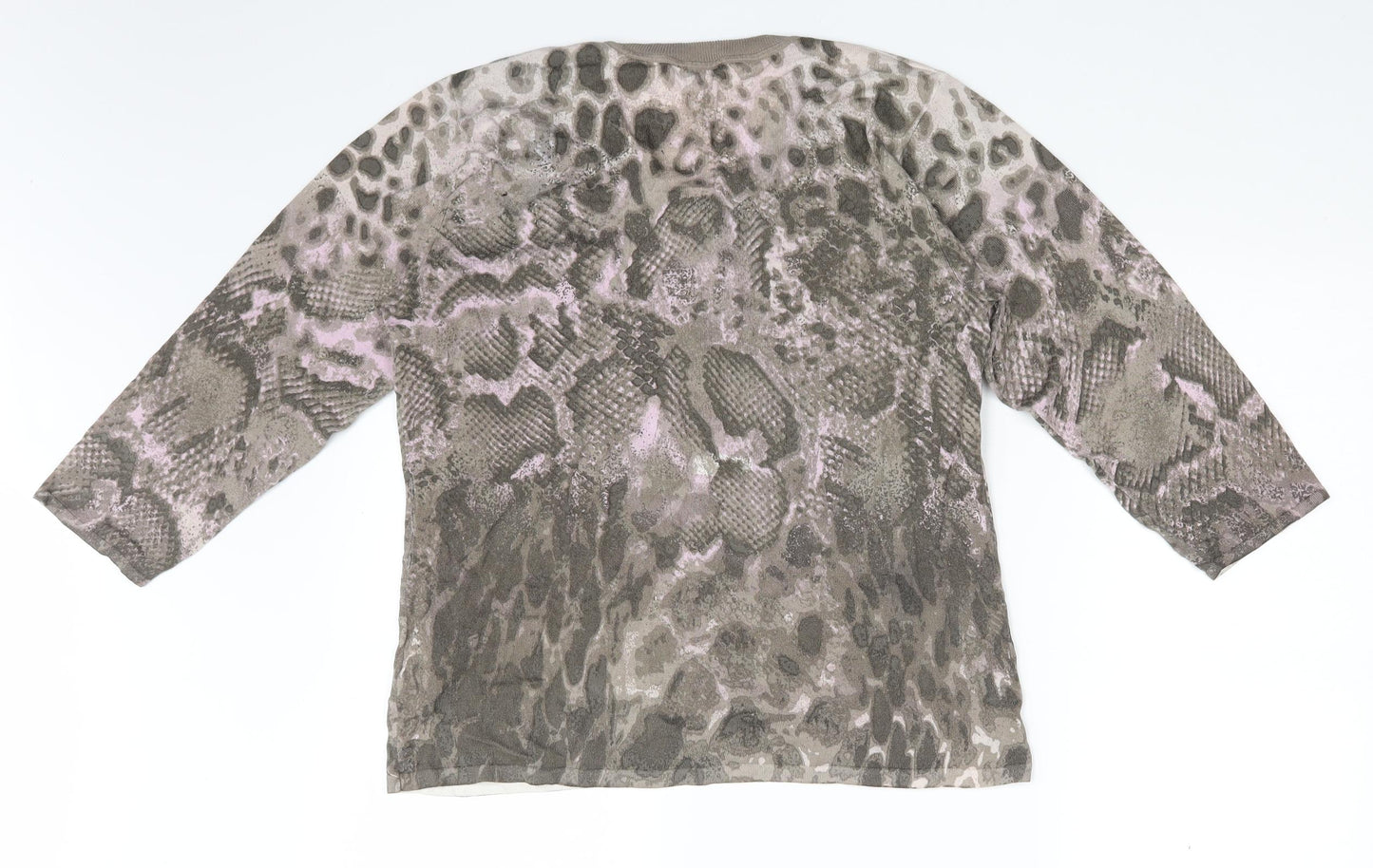 Gerry Weber Womens Multicoloured Camouflage  Cardigan Jumper Size 16