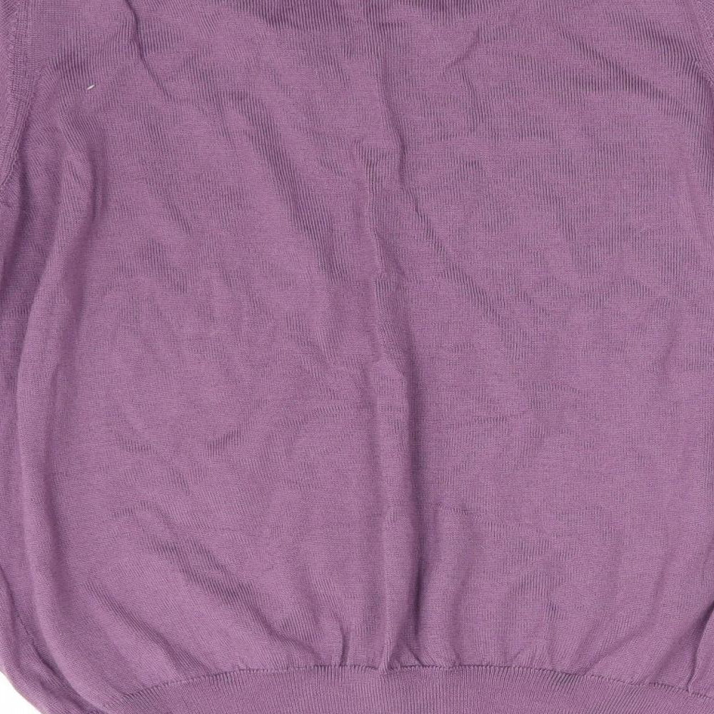 M&S Mens Purple   Pullover Jumper Size M